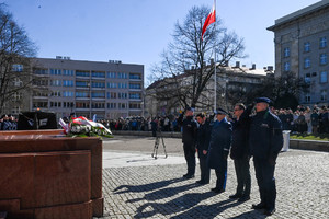 złożenie wiązanki przez delegację