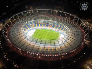 stadion w nocy - widok z góry