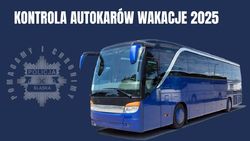Zdjęcie przedstawia grafikę dotyczącą kontroli autokarów w wakacje