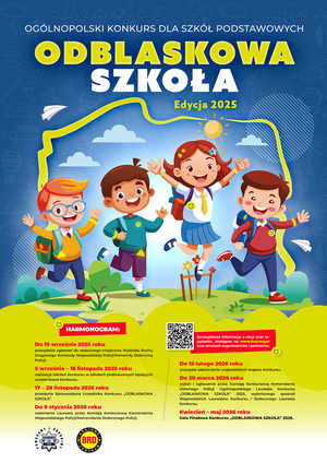 Grafika przedstawia plakat informujący o konkursie