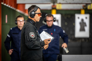 Zdjęcie ze strzelnicy policyjnej