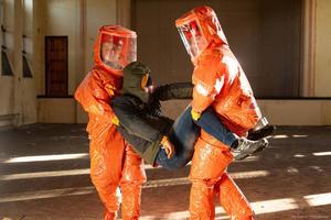 fotografia ze szkolenia zorganizowanego przez katowickich policjantów