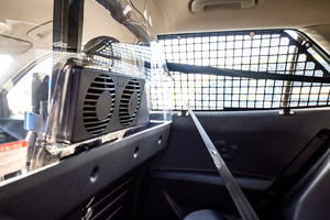 przedział dla osób zatrzymanych nowego radiowozu