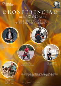 grafika promująca konferencję Policja dla dostępności