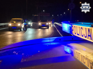Na zdjęciu widoczne policyjne sygnały