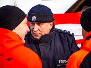 Na zdjęciu widoczny Zastępca Komendanta Wojewódzkiego Policji w Katowicach