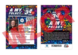 Na grafice widać wzór identyfikatora WOŚP.