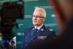 Na zdjęciu Komendant Wojewódzki Policji w Katowicach.