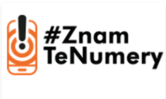 plakat z hasłem #Znam te numery