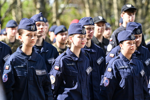 Uczennice i uczniowie z klas mundurowych