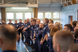 Policjanci podczas konkurencji na turnieju