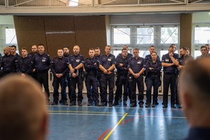 zdjęcie policjantów podczas turnieju