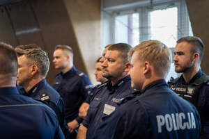 Policjanci podczas konkurencji na turnieju