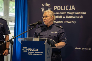 Naczelnik podczas przemowy