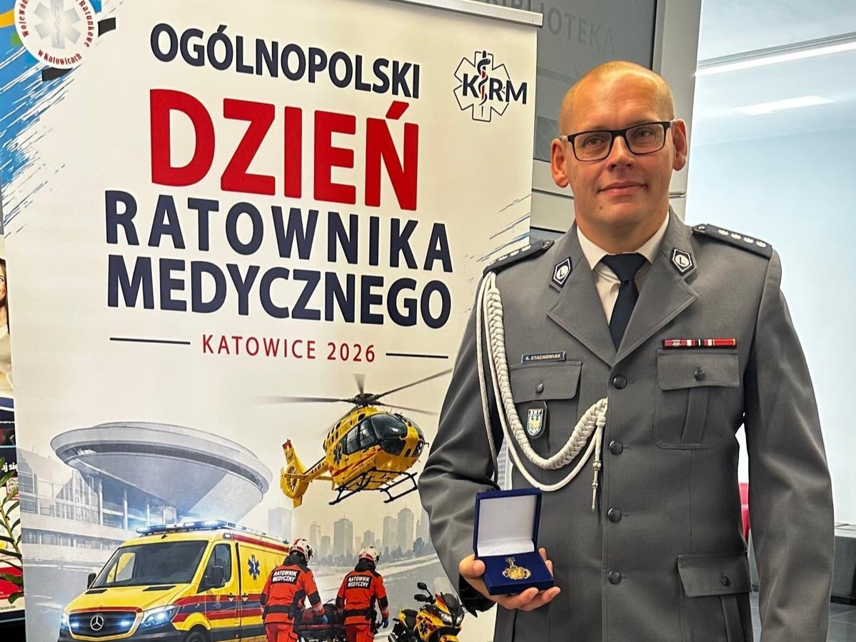 Dzień Ratownika Medycznego i wyjątkowe wyróżnienie dla śląskiego policjanta