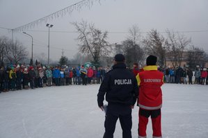 O bezpieczeństwie na lodzie z będzińskimi uczniami