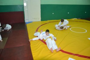 Judoka w policyjnym mundurze