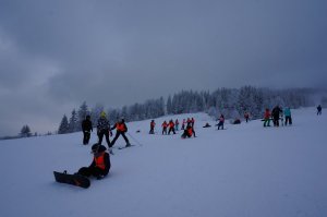 Policjanci na „Światowym Dniu Śniegu” w Szczyrku