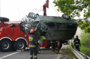 Śmiertelny wypadek drogowy. Oględziny miejsca zdarzenia