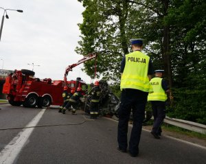 Śmiertelny wypadek drogowy. Oględziny miejsca zdarzenia