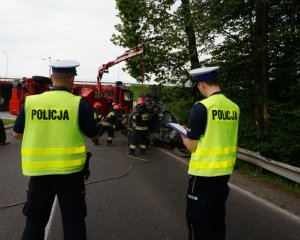 Śmiertelny wypadek drogowy. Oględziny miejsca zdarzenia