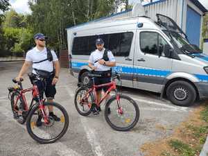 Na zdjęciu widzimy policjantów na rowerach