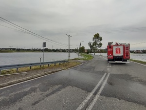 Na zdjęciu widzimy wóz Straży Pożarnej