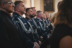 Na zdjęciu widzimy ceremonię pogrzebu Komendanta Powiatowego Policji w Bieruniu młodszego inspektora Dariusza Waligóry