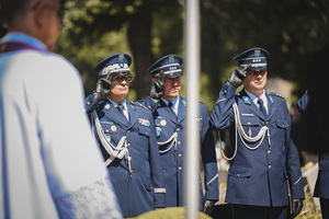 Na zdjęciu widzimy ceremonię pogrzebu Komendanta Powiatowego Policji w Bieruniu młodszego inspektora Dariusza Waligóry