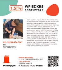 Pomóż 6-letniemu Filipkowi walczyć o lepszą przyszłość! Podaruj 1,5% podatku