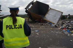 Policjanci na miejscu zdarzenia