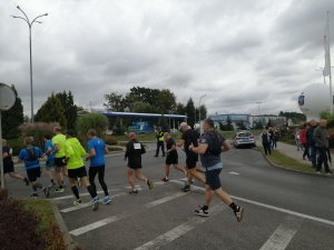 biegacze biegną w półmaratonie