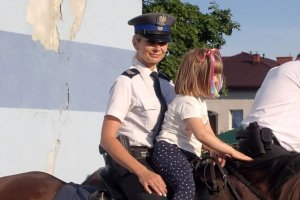 Policjanci na festynie w Aleksandrii.