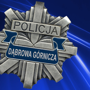 Logo dąbrowskiej policji