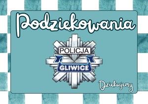 Awatar z gwiazdą policyjną i napisem PODZIĘKOWANIA