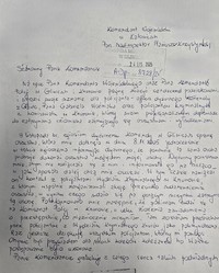 List z podziękowaniem