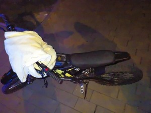 Ujęcie motocykla od góry