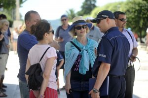 mł. asp. Łukasz Musiał podczas pobytu w Chrwacji