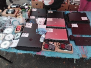 Zdjęcie przedstawiające zabezpieczone rzeczy.