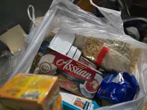 Zdjęcie przedstawiając przekazane jedzenie.