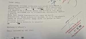 Zdjęcie treści podziękowań.