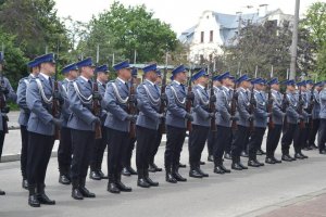 Kompania reprezentacyjna śląskiej Policji.