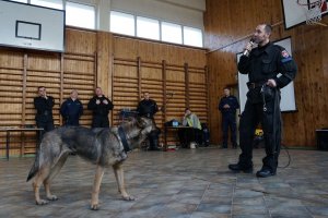 Spotkanie z młodzieżą w Zespole Szkół nr 1 w Kłobucku.