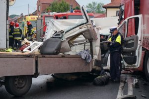 Policjanci na miejscu zdarzenia