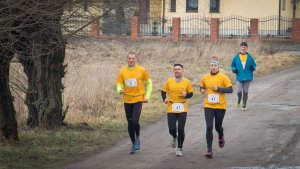 st. sierż. Paweł Cieślik w trakcie biegu.