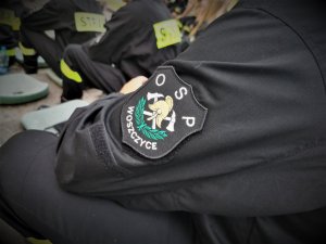 naszywka OSP Woszczyce na kurtce strażaka