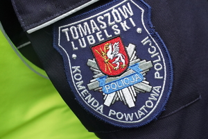 naszywka na policyjny mundur: Komenda Powiatowa Policji w Tomaszowie Lubelskim