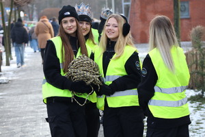 Zdjęcie policjantów podczas zabezpieczenia Orszaku Trzech Króli