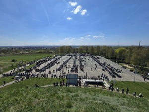Motocykliści podczas przejazdu Piekarskiej Parady Motocyklowej