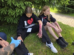 Zdjęcie przedstawia wspólne ćwiczenia służb na Jeziorze Goczałkowickim.
